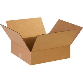 PARTNERS BRAND 14 x 14 x 3 Corrugated Cardboard Boxes, Flat 14"L x 14"W x 3"H, Pack of 25 | Shipping, Packaging, Moving, Storage Box for Home or Business, Strong Wholesale Bulk Boxes
