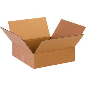 PARTNERS BRAND 13 x 13 x 4 Corrugated Cardboard Boxes, Flat 13"L x 13"W x 4"H, Pack of 25 | Shipping, Packaging, Moving, Storage Box for Home or Business, Strong Wholesale Bulk Boxes