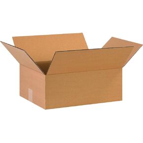 PARTNERS BRAND 16 x 12 x 6 Corrugated Cardboard Boxes, Flat 16"L x 12"W x 6"H, Pack of 25 | Shipping, Packaging, Moving, Storage Box for Home or Business, Strong Wholesale Bulk Boxes