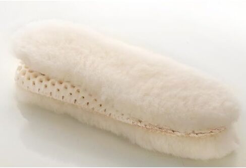 Happystep Genuine Sheepskin Insoles - Premium Lambswool and Sheepskin Top Layer, Honeycomb EVA Bottom Sole for Cushioning and Shock Absorption (Women 5) in Kuwait