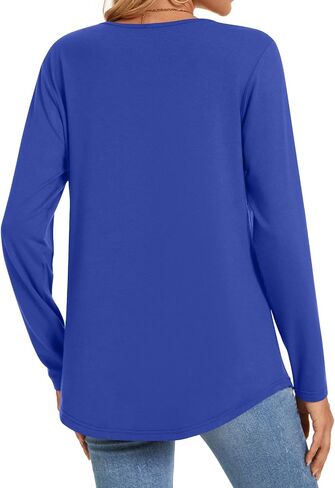 Anyhold Womens Fall Long Sleeve Tunic Tops Basic Pullover Dressy Casual Shirts Fashion Pleated Business Blouses in Kuwait