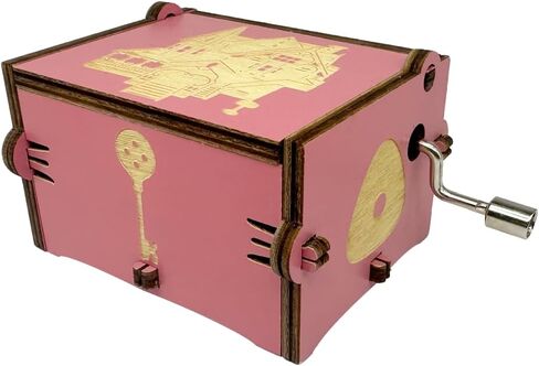 Dreaming Music Box Coraline Musical Box Gift Hand Crank Engraved Music Boxes Gifts for Christmas Halloween Birthday (Black) in Kuwait