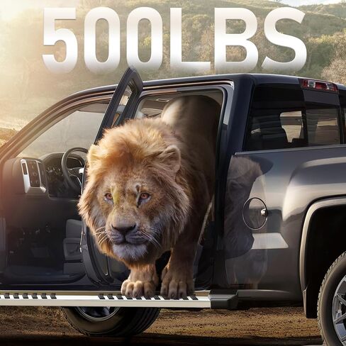 لوحات تشغيل YITAMOTOR وخطوات جانبية متوافقة مع 2015-2024 Ford F150، 2017-2024 F250 F350 Super Duty Supercrew Cab، قضبان نيرف مطلية بمسحوق أسود، درجين لتشغيل السقف in Kuwait