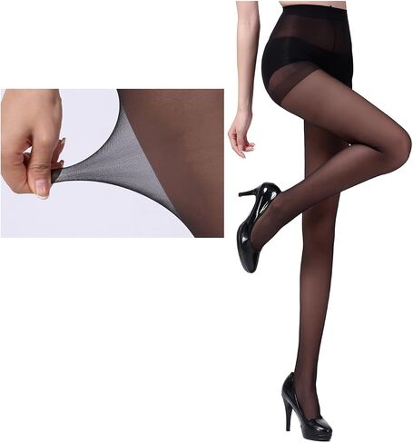 2 Pairs Women's Pantyhose, 20D Silk Sexy Pantyhose for Women's Smooth and Durable Pantyhose in Saudi Arabia