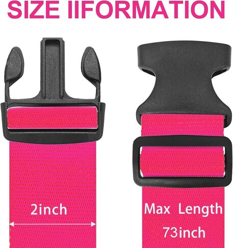 Luggage Straps for Suitcases TSA Approved Suitcase Straps Adjustable Travel Belt Accessories Luggage Belt Strap 4 Pack, Red in Saudi Arabia