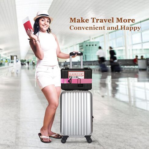 2-in-1 Travel Belt for Luggage Straps Add a Bag Bungees Luggage Strap Over Handle Suitcases Belt for Carry On Bag Elastic Belt Adjustable Suitcase Strap Airport Travel Accessories in Saudi Arabia