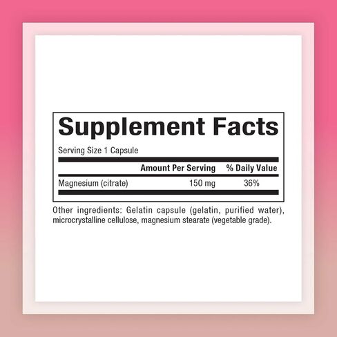 Natural Factors, Magnesium Citrate 150 mg, Muscle and Heart Health Formula, 180 Capsules in Saudi Arabia
