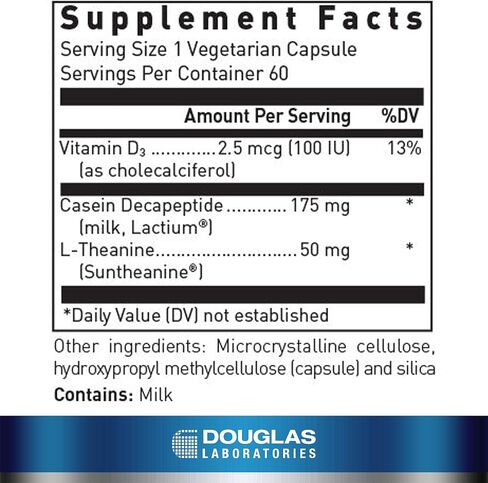 Douglas Laboratories Gaba 500 mg. | Amino Acid Support for Brain Neurotransmitters, Sleep Cycles, and Body Temperature | 60 Capsules in Saudi Arabia