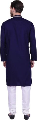 فستان كورتا بيجامة رجالي مطرز من Maple Clothing ملابس هندية قطنية in Kuwait