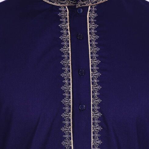 فستان كورتا بيجامة رجالي مطرز من Maple Clothing ملابس هندية قطنية in Kuwait