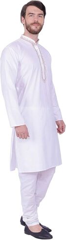 فستان كورتا بيجامة رجالي مطرز من Maple Clothing ملابس هندية قطنية in Kuwait