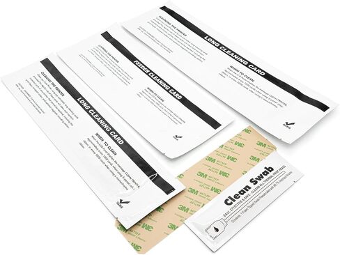 105999-701 12-Pack Cleaning Card 2 Piece Set for Zebra ZXP Series 7 ZXP7 ID Card Printer,12 Printer Path Cleaning Cards and 12 Feeder Cleaning Cards in Kuwait