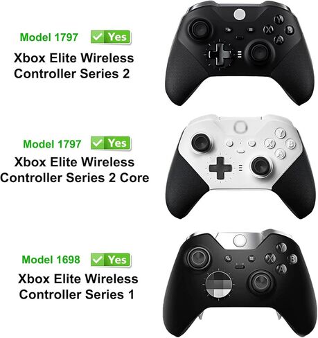 Elite Controller Paddles,Metal Stainless Steel Replacement Parts for Xbox One Elite Controller Series 2,Elite Series 1,and Elite 2 Core Controller (Black) in Kuwait