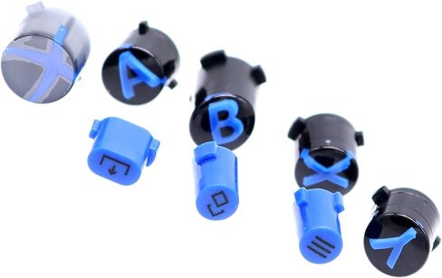 Deal4GO 8-Pack Plastic ABXY Button View Menu Share Keys Set Replacement for Xbox Series S & Xbox Series X Controller (Black) (XSSX-8PB) in Kuwait