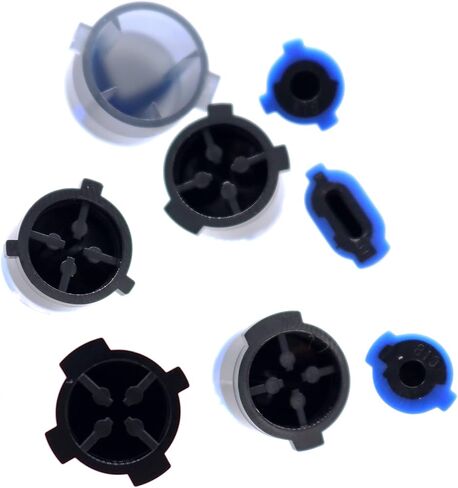 Deal4GO 8-Pack Plastic ABXY Button View Menu Share Keys Set Replacement for Xbox Series S & Xbox Series X Controller (Black) (XSSX-8PB) in Kuwait