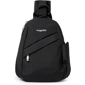 Baggallini Medium Sling Backpack - Lightweight Sling Bag with Convertible Adjustable Shoulder Strap