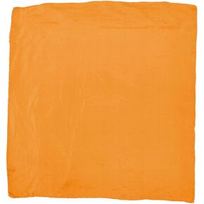 Mens Solid Silk Wild Rag Scarf Orange 34 inch
