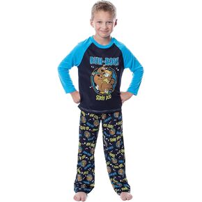 INTIMO Scooby-Doo Boys' Scooby Shaggy Ruh-Roh! Raglan Sleep Pajama Set