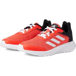 adidas Boy's Tensaur Run (Little Kid/Big Kid) White/Bright Red/Black 5.5 Big Kid M