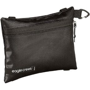 Eagle Creek Pack-It Gear Pouch Protective Travel Bag Organizer for Heavy Tools or Wet Gear - Ultra-Durable Water-Resistant 900D Poly Twill with Secure Zipper, Black - Small