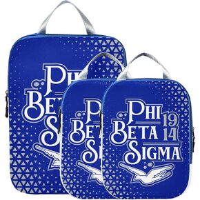 BBGreek Phi Beta Sigma - Travel Organizer Bags Set of 3 - Diamonds - Officially Licensed in Kuwait