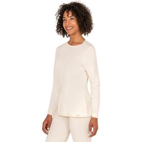 Body4Real Womens Long Sleeve 100% Organic Cotton Chemical-Free White Breathable Hypoallegenic