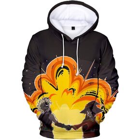 Cosplay Life MHA Cosplay Hoodie Boku Anime Drawstring Pullover Sweater Kangaroo Pockets For Unisex Adult