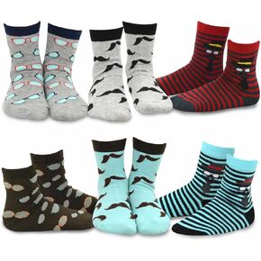 طقم جوارب TeeHee (Naartjie) للأطفال الأولاد من القطن 6 أزواج - 3-5 Years انفيزيبل فيس in Kuwait