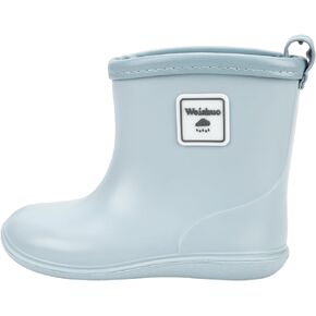 Toddler Rain Boots Waterproof Lightweight Baby Wellies Unisex Rubber Boot for Boys Girls Little Kids