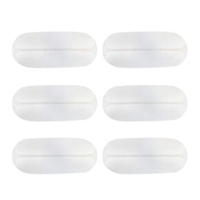 SUPVOX 6pcs Silicone Shoulder Pads Bra Strap Cushions Holder Non Slip Shoulder Protectors for Woman White
