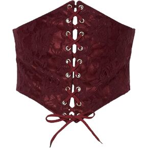 Daisy corsets womens Lavish Wine Lace Corset Belt Cincher