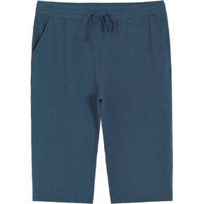 Weintee Women's Plus Size Petite Cotton Capris with Pockets