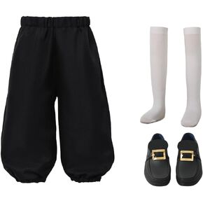Boys Colonial Costume Set Knicker Pants Shoe Buckles White Socks Accessories for Colonial Style Boys Knicker Pants in Kuwait