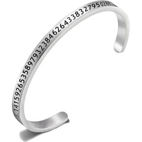 Pi Bracelet 3.14 Math Geek Jewelry Pi Symbol Science Math Teacher Gift