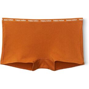 Girls Comfy Cotton Logo Boyshort Underwear