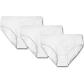 Mightly Tween & Teen Girls' Hipster Bikini Undies | Organic Cotton, Soft&Fresh Panties for Kids&Teens, 3-Pack Underwear Set