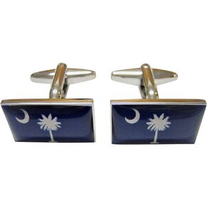 Kiola Designs South Carolina State Flag Cufflinks