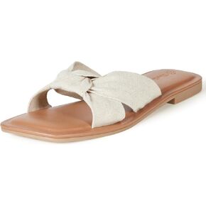 The Drop Women's Ida Bow Flat Sandal Slippers