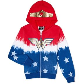 DC Comics Girls' Wonder Woman Costume Hoodie