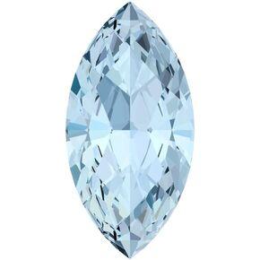 0.5 to 2.5 ct Marquise Cut Simulated Blue Aquamarine March Birthstone