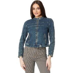 Free People Women's Fast Lane Denim Moto