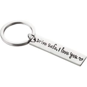Drive Safe Keychain I Love You Pendant Dad Boyfriend Gift Trucher Husband Valentiness's Day Driver Gift for Women Men