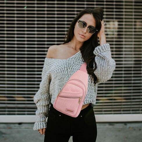 حقيبة حبال صغيرة من ANNIU للنساء، حقيبة عصرية للنساء من Fanny Pack، حقيبة كروس للنساء، حقيبة صدر مع حزام قابل للتعديل in Saudi Arabia
