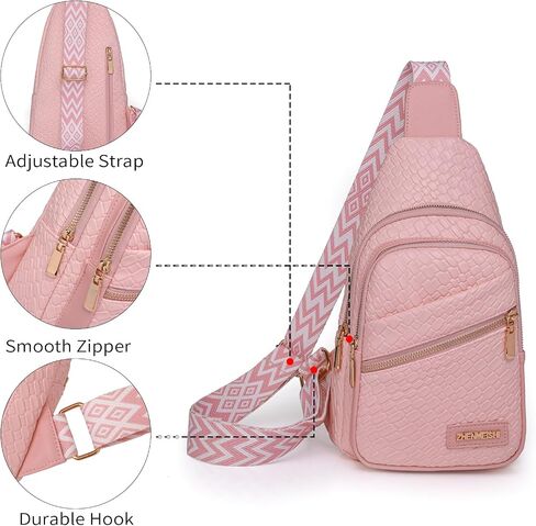 حقيبة حبال صغيرة من ANNIU للنساء، حقيبة عصرية للنساء من Fanny Pack، حقيبة كروس للنساء، حقيبة صدر مع حزام قابل للتعديل in Saudi Arabia