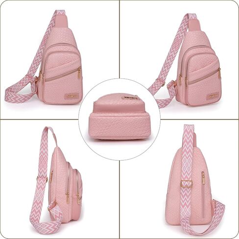حقيبة حبال صغيرة من ANNIU للنساء، حقيبة عصرية للنساء من Fanny Pack، حقيبة كروس للنساء، حقيبة صدر مع حزام قابل للتعديل in Saudi Arabia