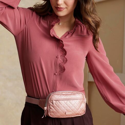Vera Bradley Mini Belt Bag Sling Crossbody, Rose Quartz in Kuwait