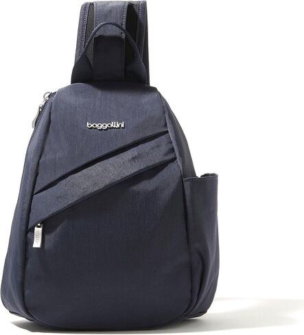 Baggallini Medium Sling Backpack - Lightweight Sling Bag with Convertible Adjustable Shoulder Strap in Saudi Arabia