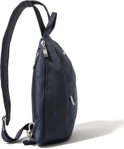 Baggallini Medium Sling Backpack - Lightweight Sling Bag with Convertible Adjustable Shoulder Strap in Saudi Arabia