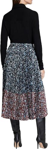 Club Monaco Women's Two-Tone Floral Pleated Skirt in Saudi Arabia
