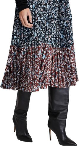 Club Monaco Women's Two-Tone Floral Pleated Skirt in Saudi Arabia